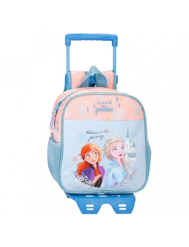 ZAINO ASILO FROZEN Belive in The Journey Blue CON TROLLEY