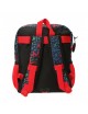 Zaino urbano Spiderman 40 cm adattabile all'auto rossa, blu scuro