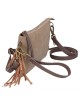 POCHETTE PEPE JEANS CON FRANGE TAUPE